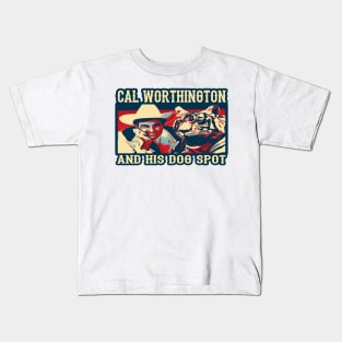 Cal Worthington and his dog Spot Kids T-Shirt